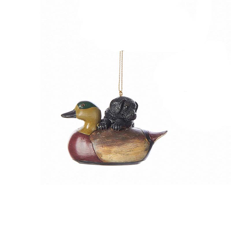 puppy duck ornament