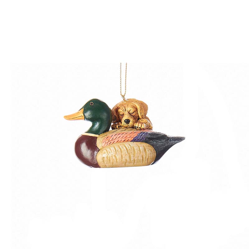 puppy duck ornament