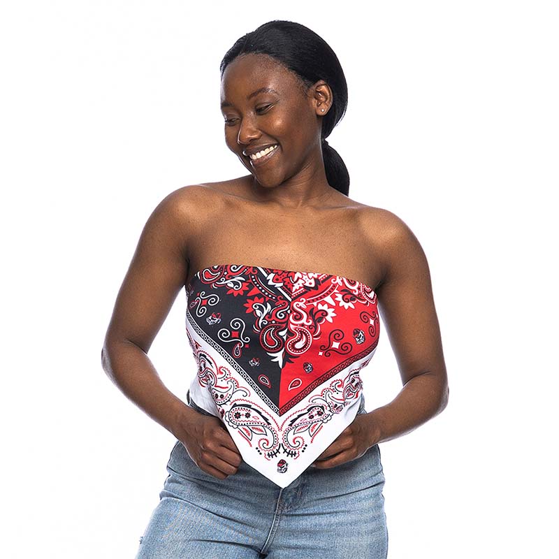 ZooZat&#39;s UGA Bandana Tieback Top