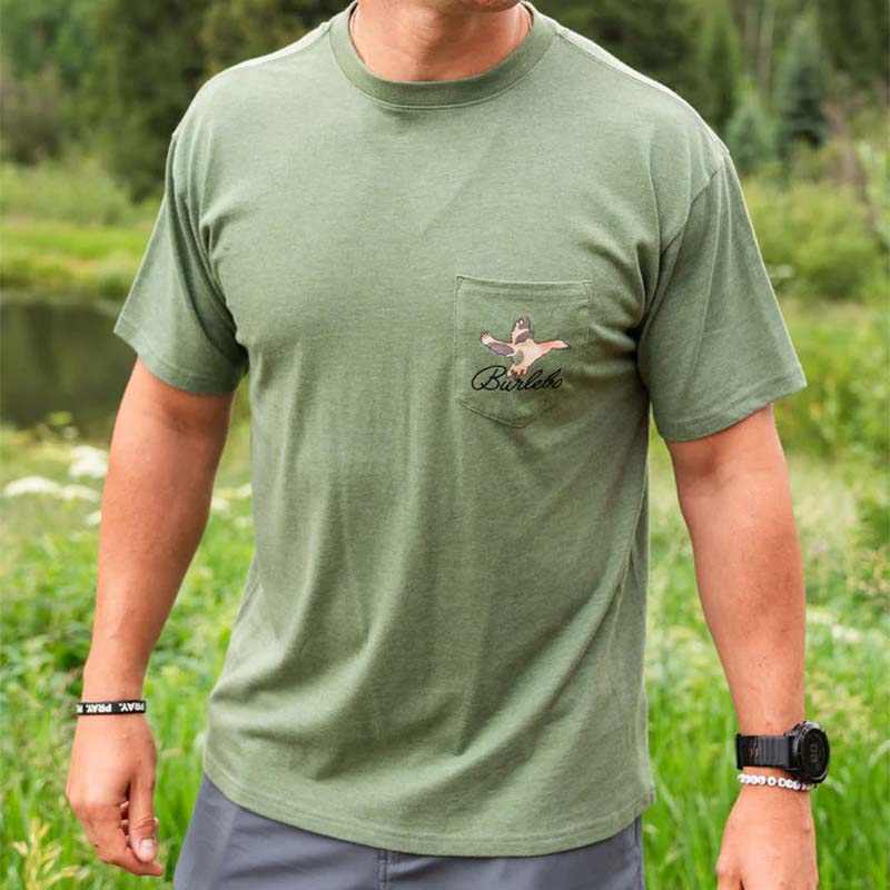 Front shot of Burlebo Ducks Flying In Short Sleeve T-Shirt