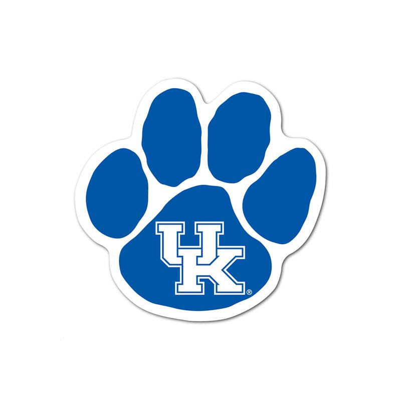 3 Inch Blue University of Kentucky Paw Decal