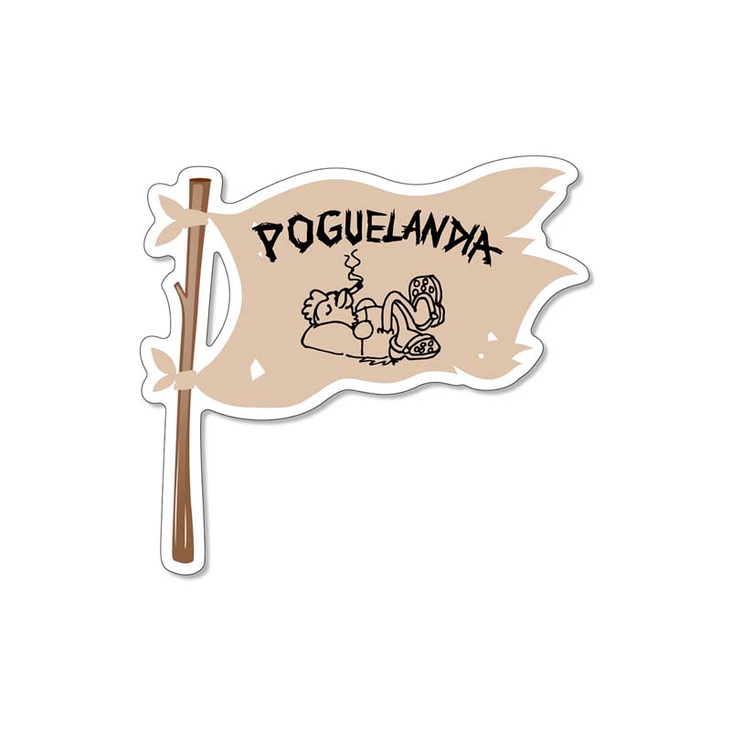 3 Inch Poguelandia Flag Decal