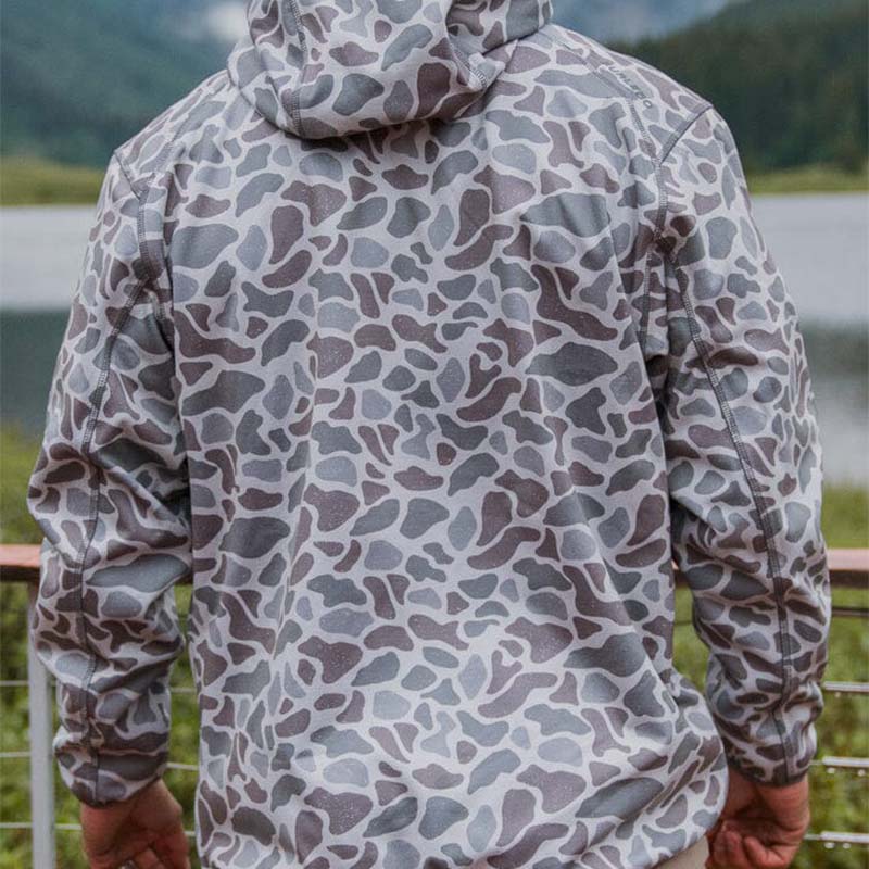 Duke Tech Quarter Zip Pullover in Classic Deer Camo