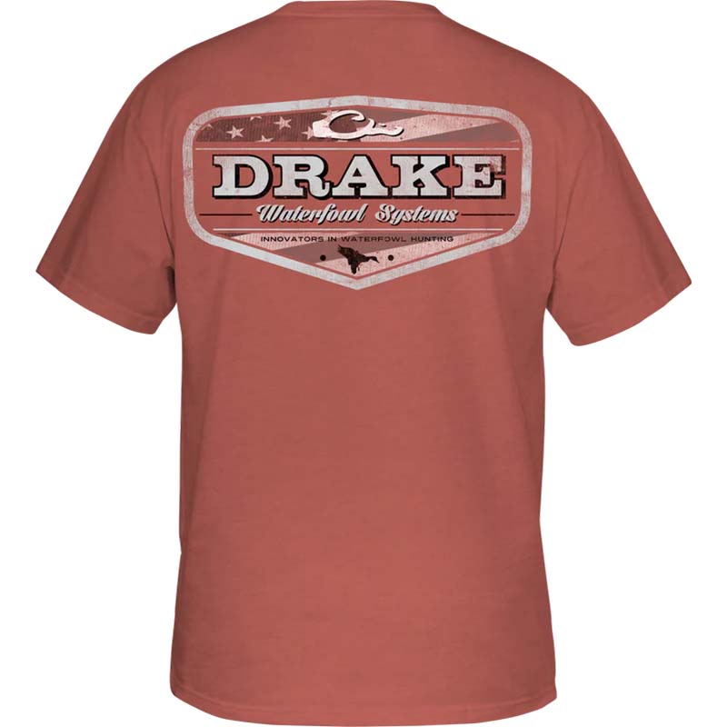 Drake Waterfowl Blackout Badge Short Sleeve T-Shirt