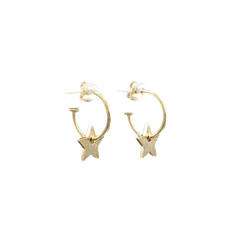 Star Mini Hoop Earrings