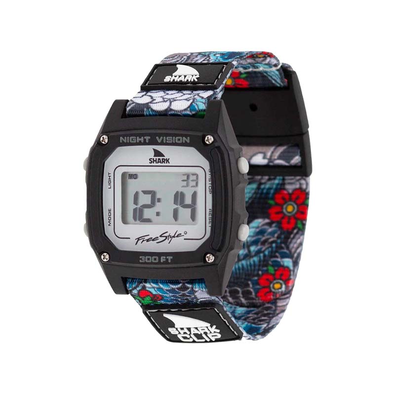 Shark Classic Clip Watch in D-Koi Tattoo Black