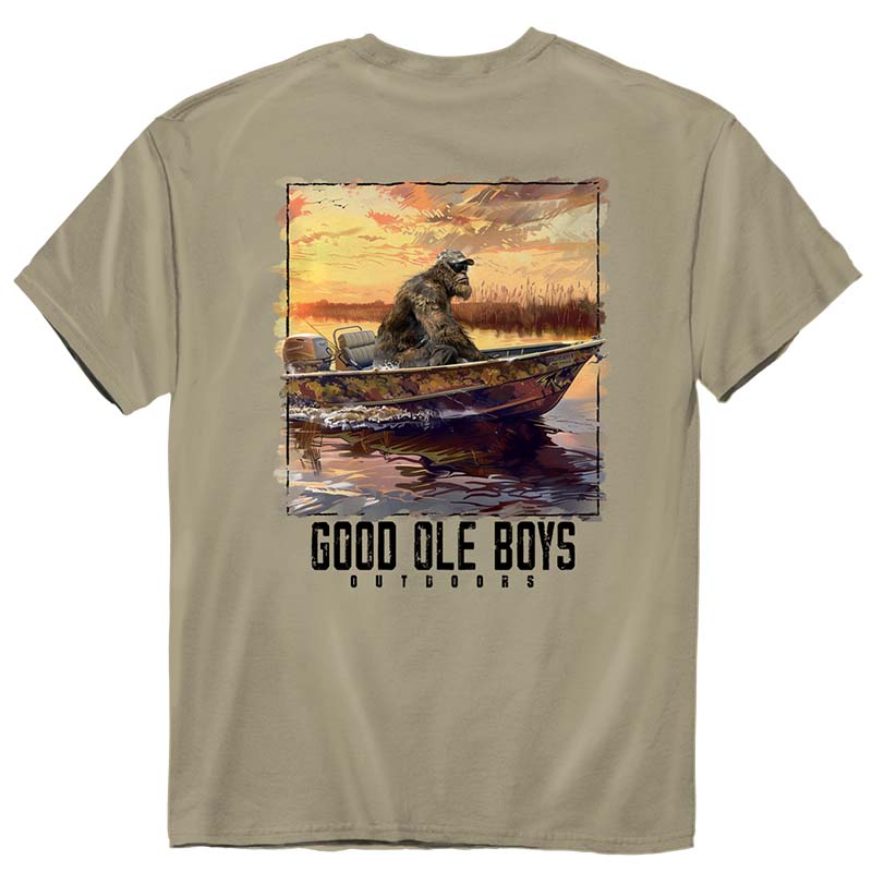 Bigfoot Marsh Boat Short Sleeve T-Shirt