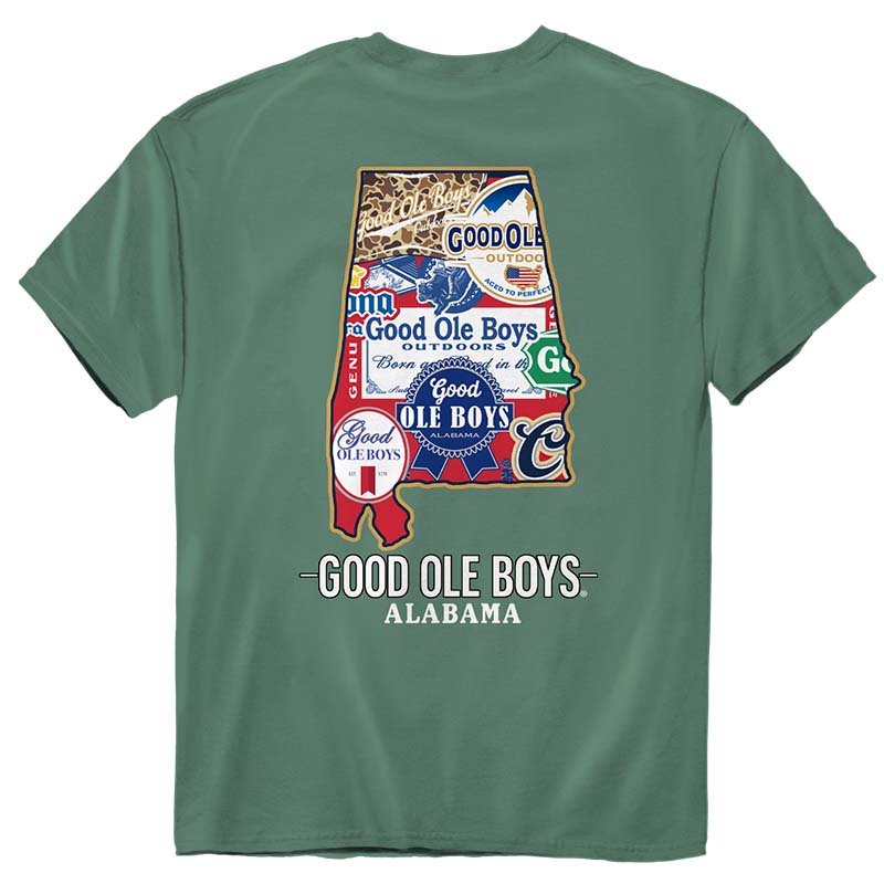 Alabama Beer Labels Short Sleeve T-Shirt