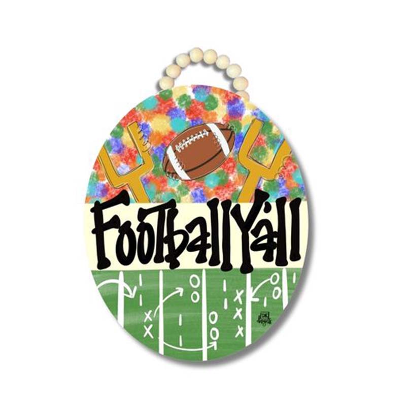 Football Y'all Door Hanger