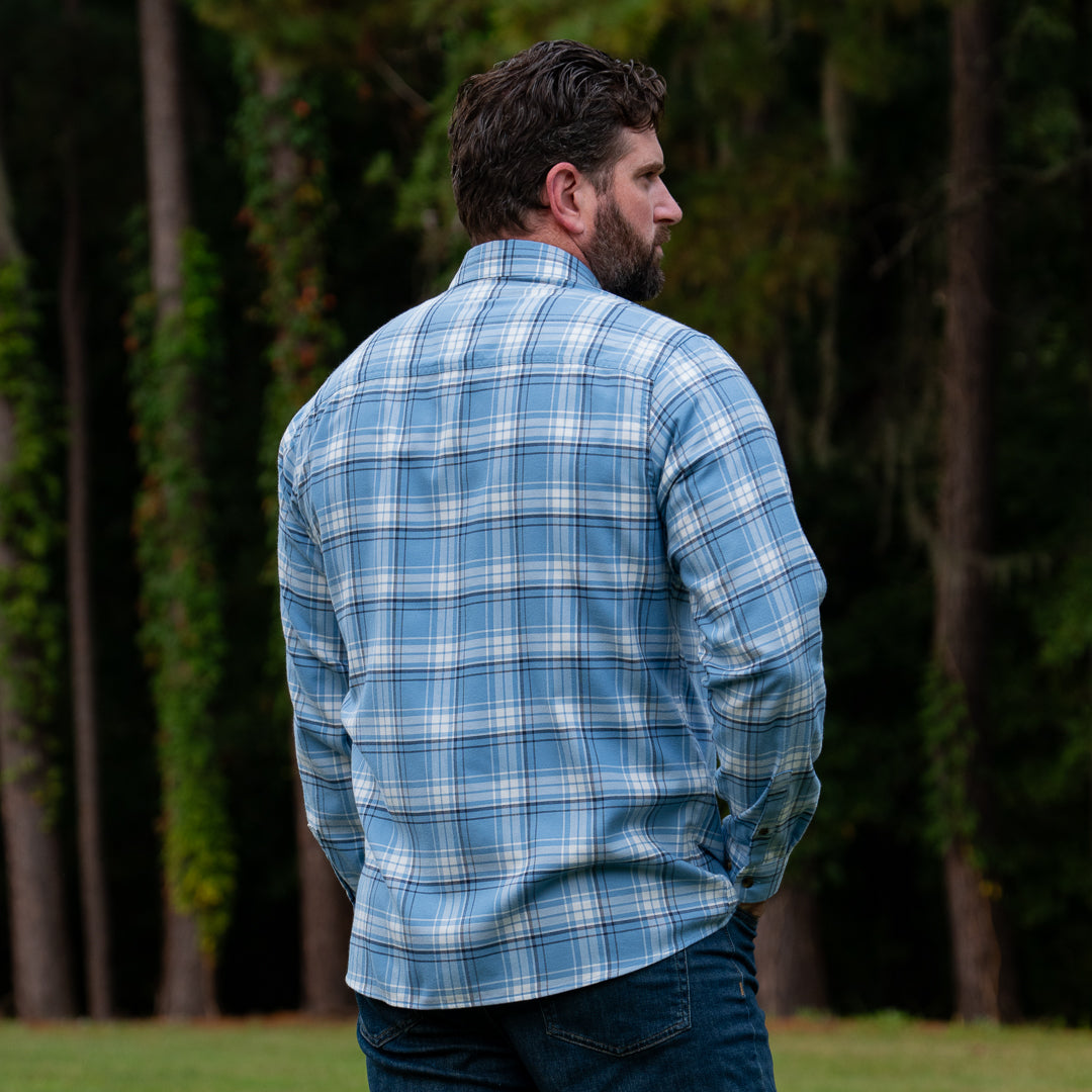 Harbor Flannel in Light Blue