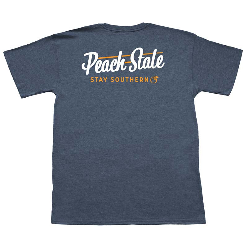 Peach State Pride Logo Short Sleeve T-Shirt in Navy