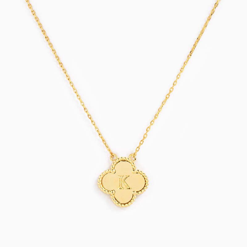 Clover Initial Necklace