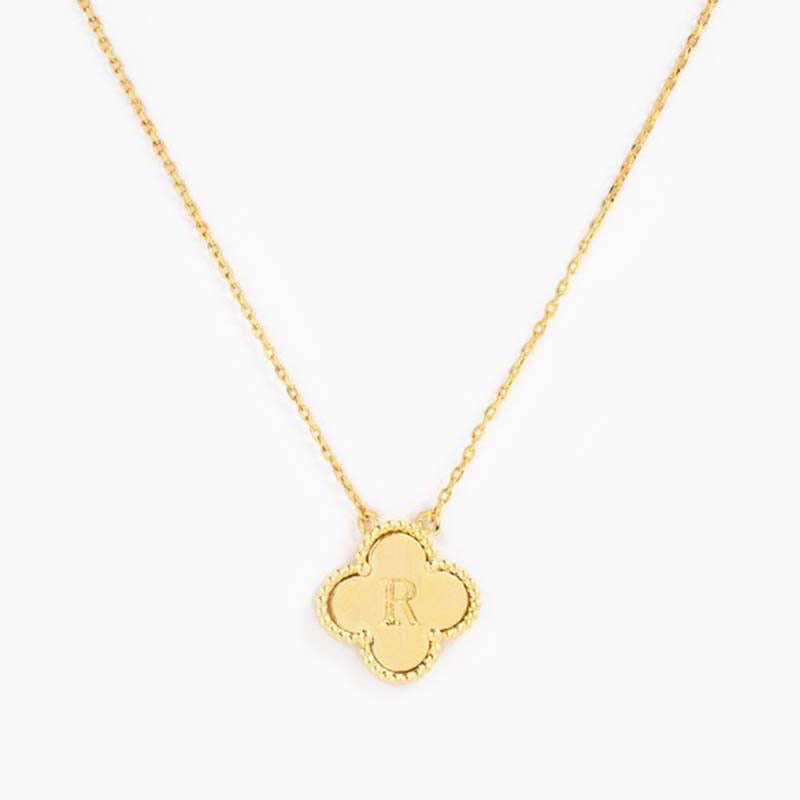 Clover Initial Necklace