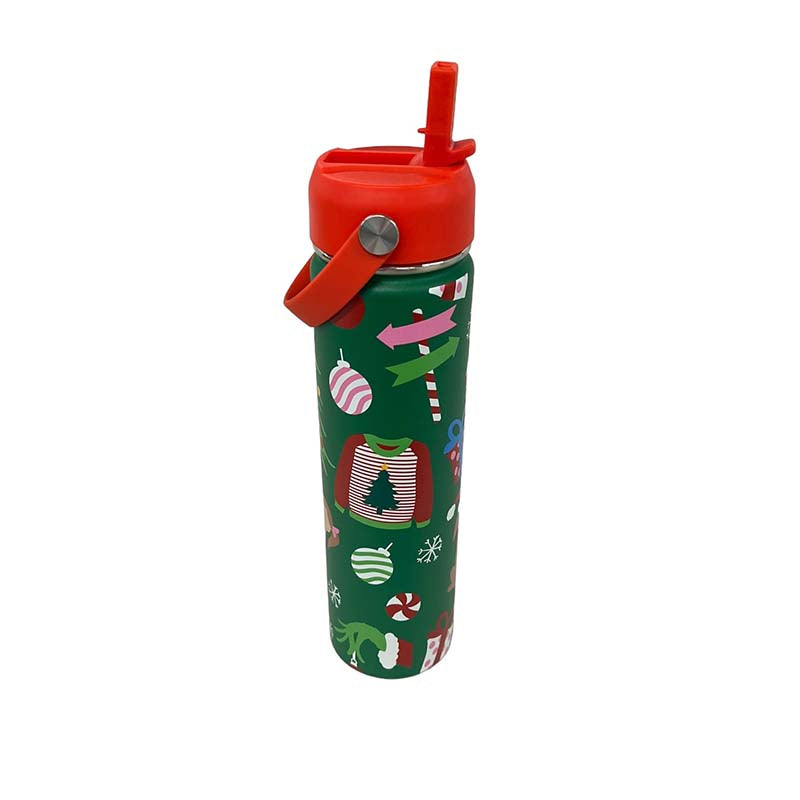 Merry Whatever 24oz Skinny Water Bottle