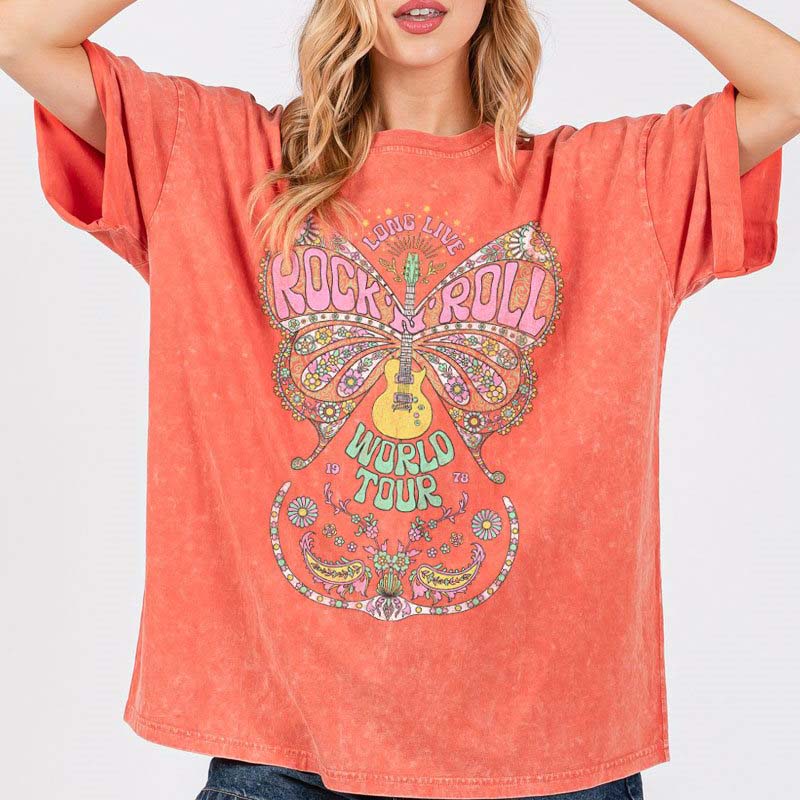 Groovy Rock N&#39; Roll Short Sleeve T-Shirt