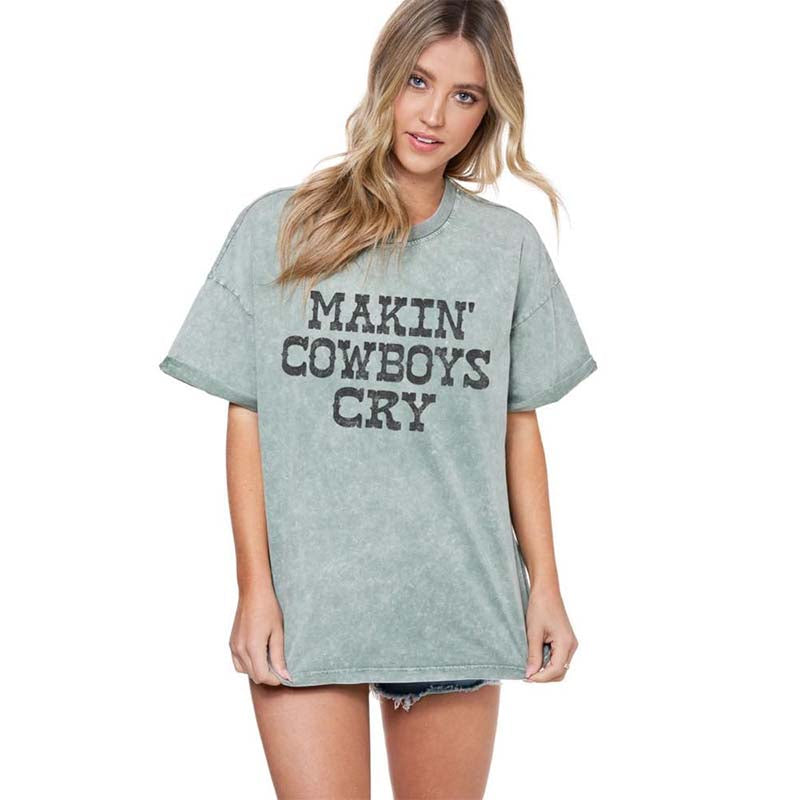 Makin&#39; Cowboys Cry Short Sleeve T-Shirt