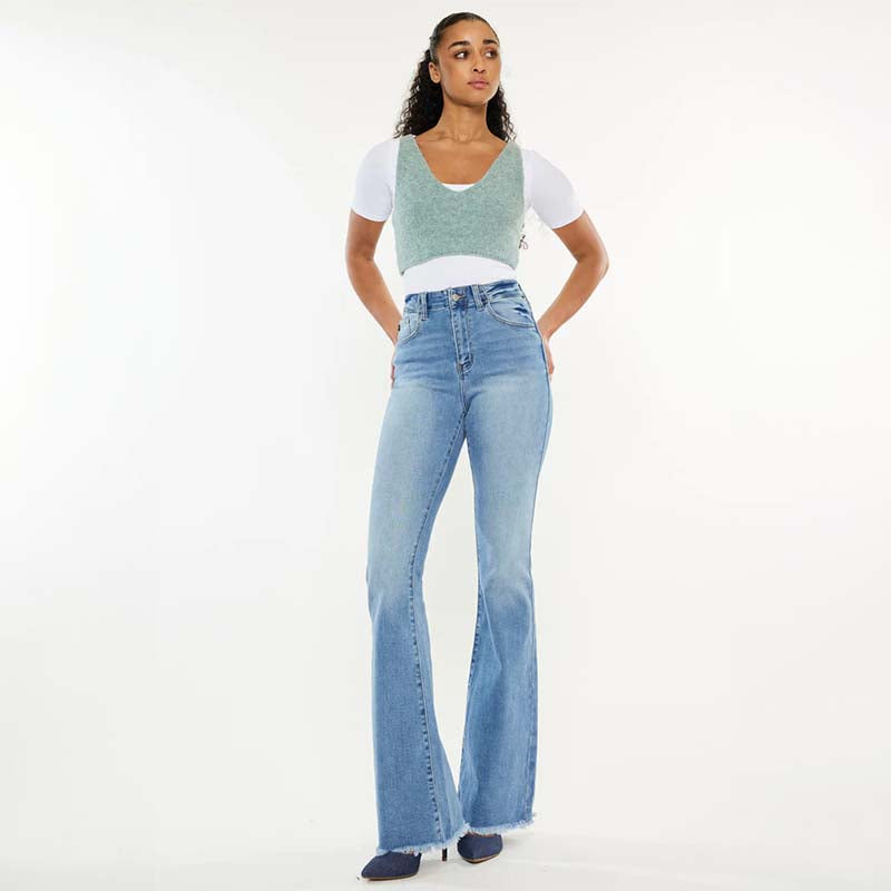 The Lea High Rise Flare Jeans