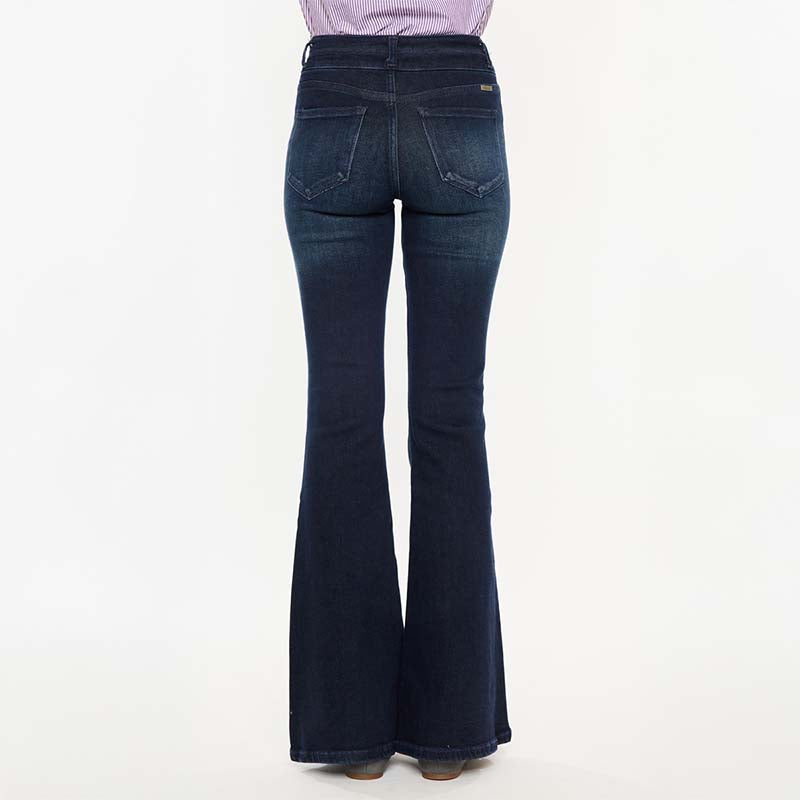 High Rise Dark Wash Flare Jeans