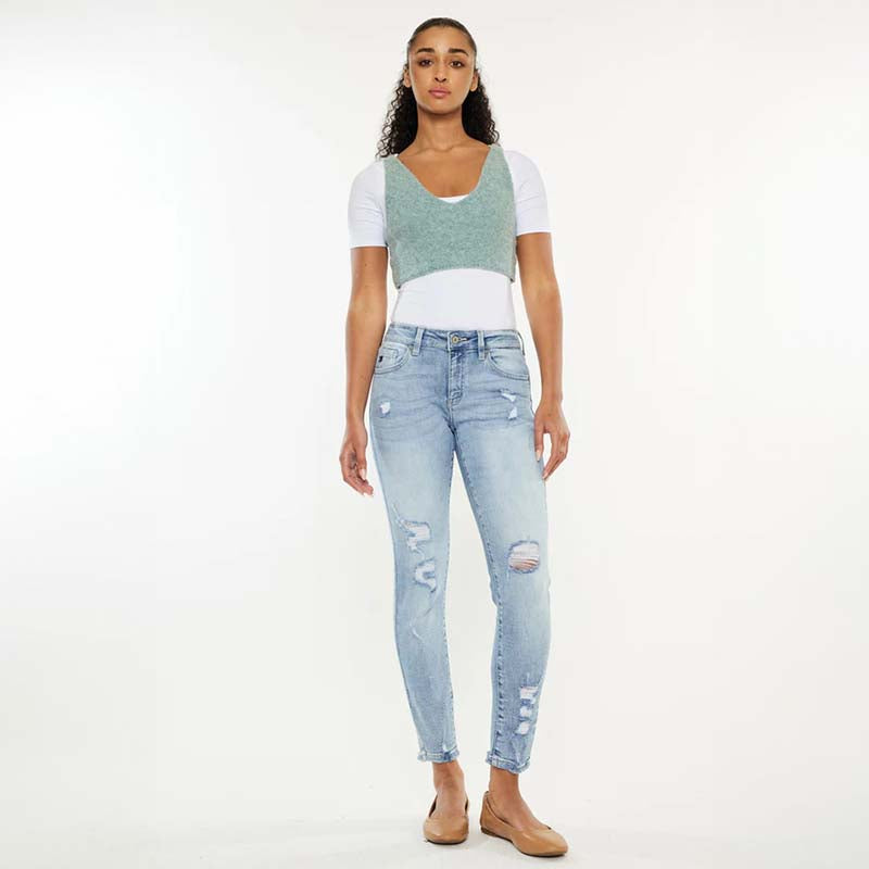 The Kaleigh Mid Rise Skinny Jeans