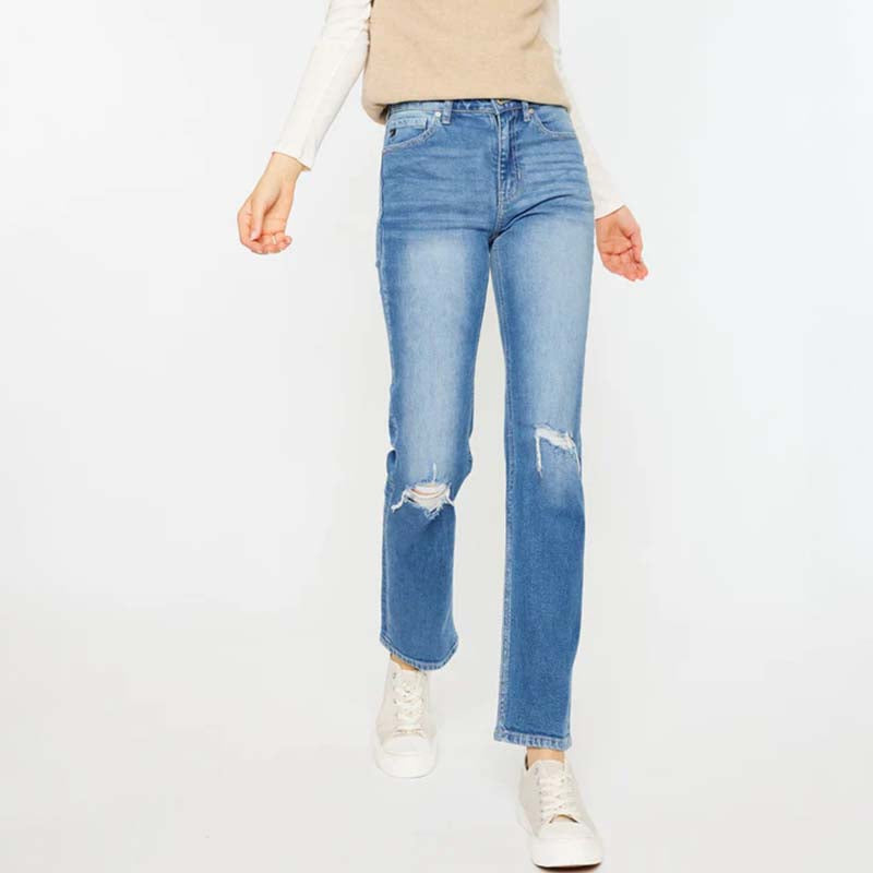 The Sultana High Rise Straight Jeans