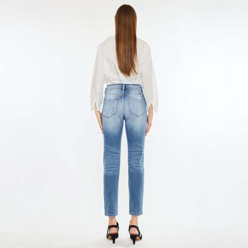 The High Rise Mom Slim Jeans