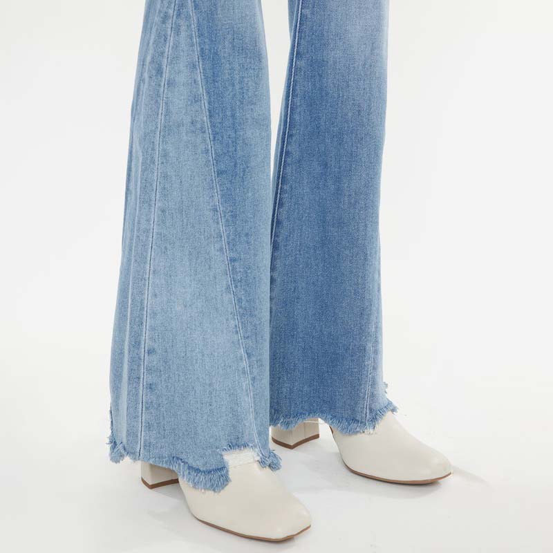 rosecran mid rise flare jeans