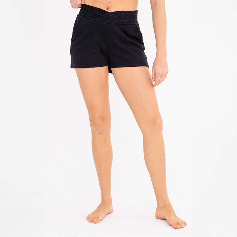 V Waist Pocket Sweat Shorts