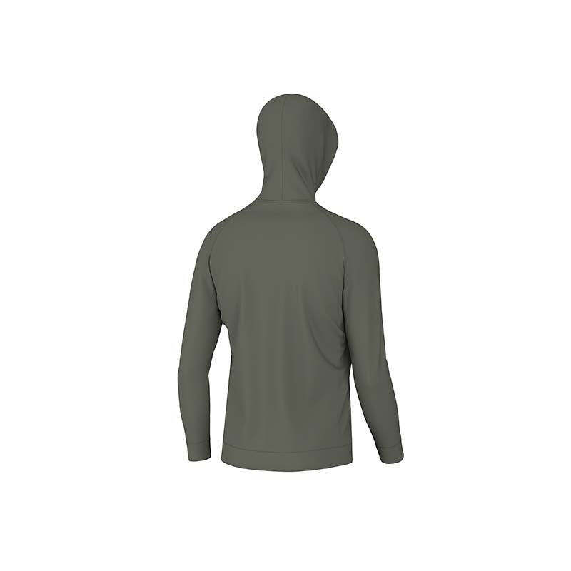 Back view of Local Boy Outfitters Olive Youth Hemlock Hoodie