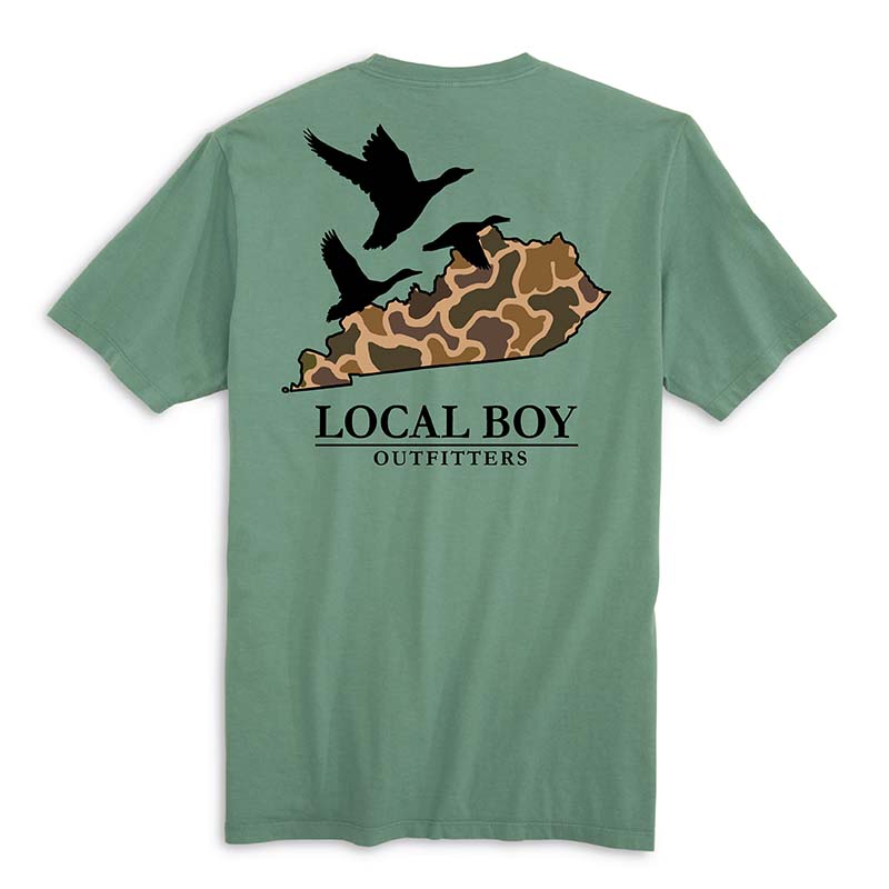 Kentucky Camo State Short Sleeve T-Shirt in Light Green