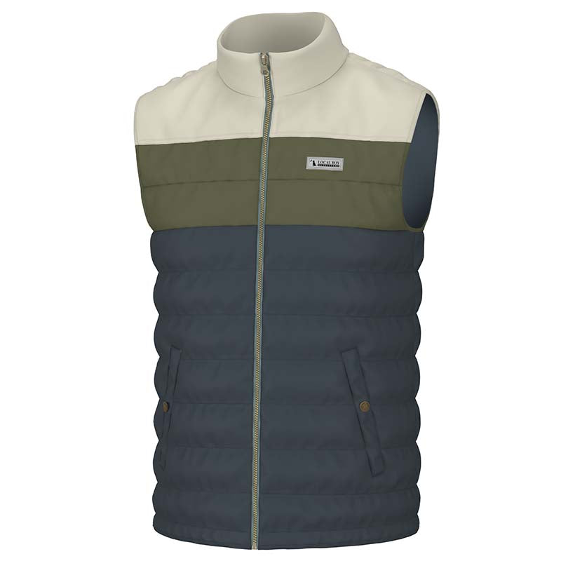 Tri Color Puffer Vest