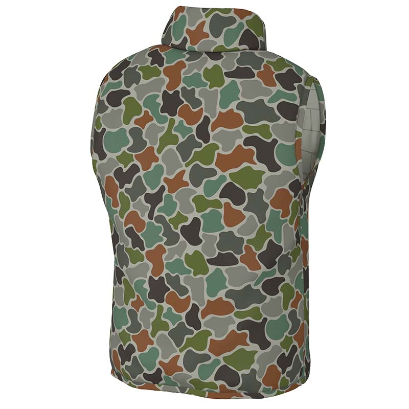 Duck Down Vest in Forest Camo