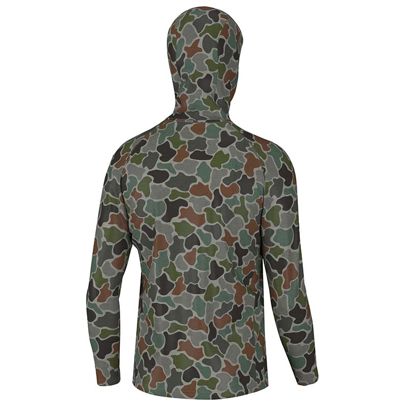 Heather Blend Hoodie T-Shirt in Forest Camo