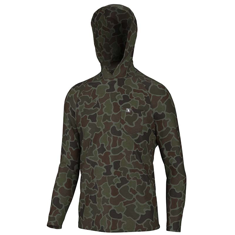 Heather Blend Hoodie T-Shirt in Localflage OD