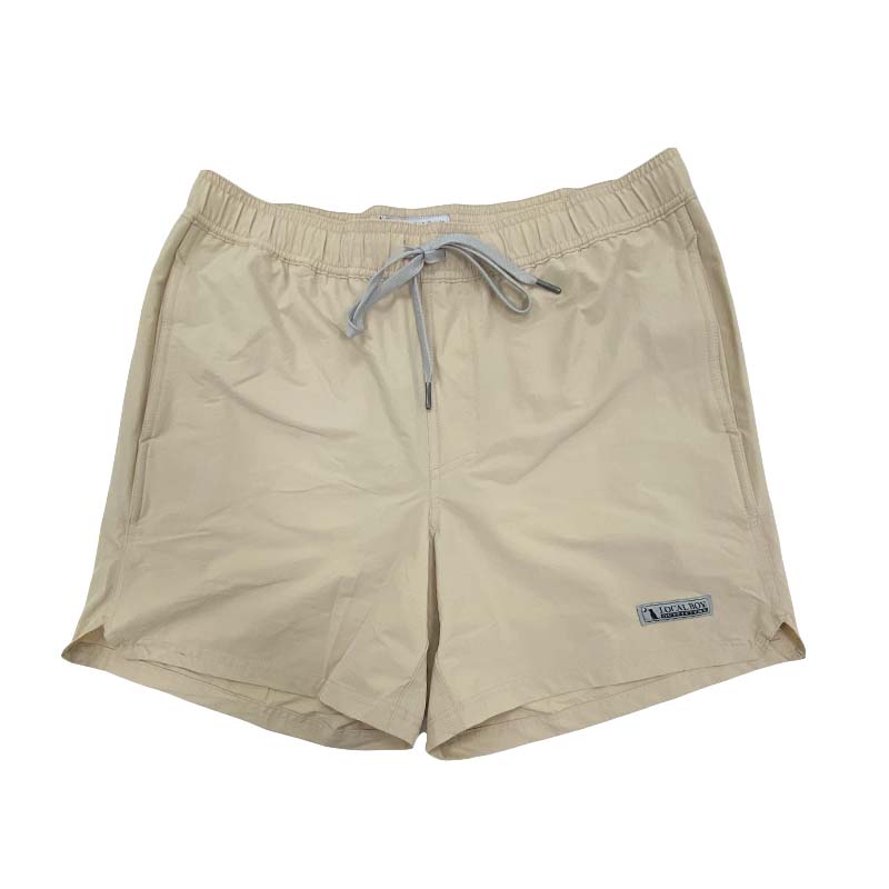 Khaki 6 Inch Swim Trunks