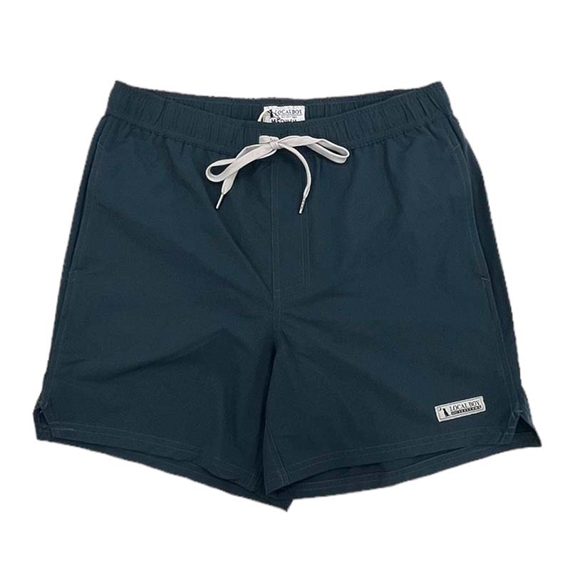 Navy 6 Inch Swim Trunks