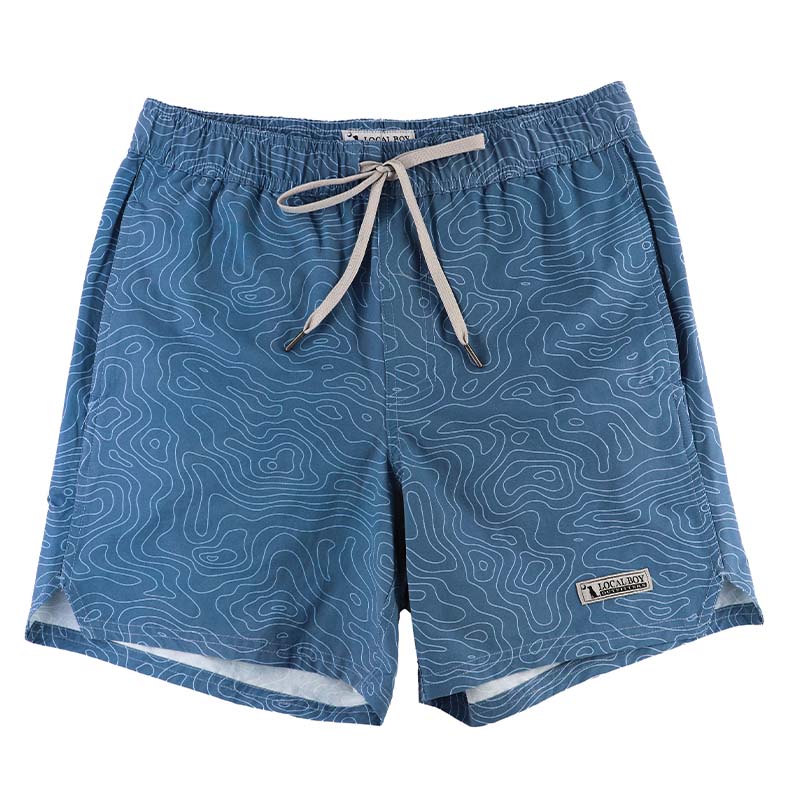 Slate Topo 6 Inch Swim Trunks