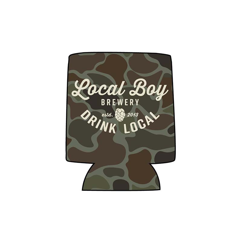 Local Boy Camo Brewery Can Cooler