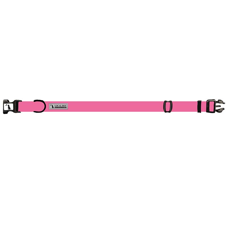 LBO Water Repellent Dog Collar in pink