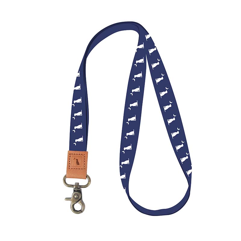 Navy Dog Lanyard