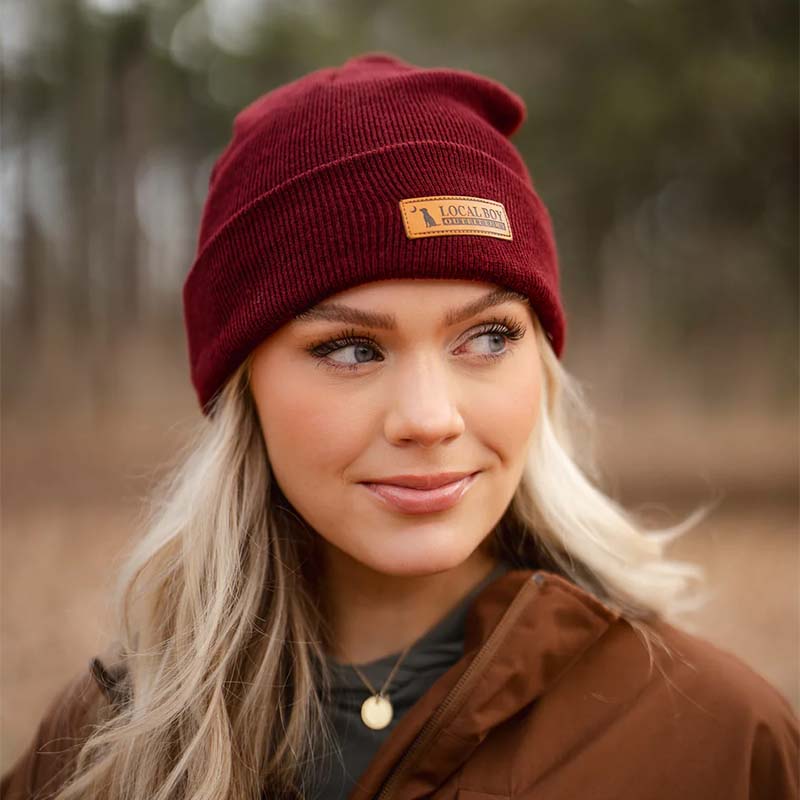 Leather Label Beanie