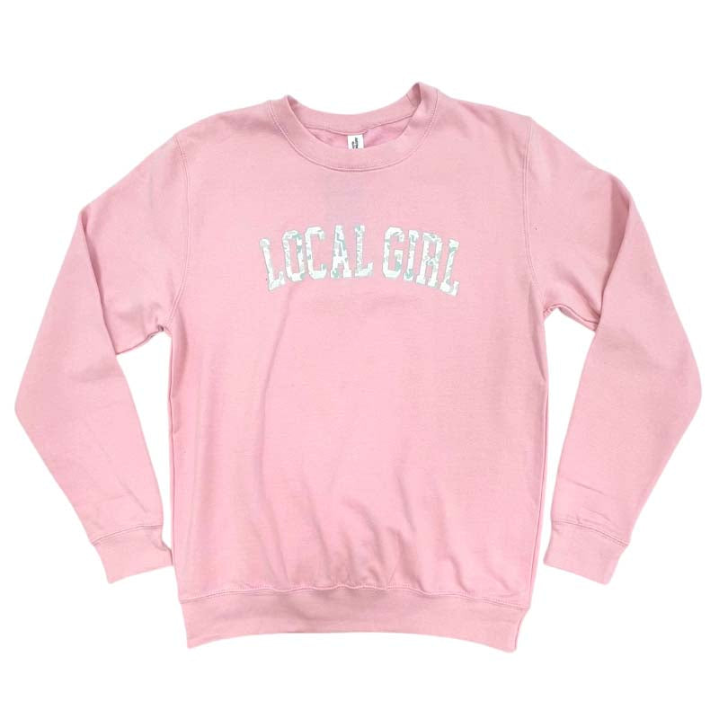 Local Girl Camo Arch Crewneck Sweatshirt