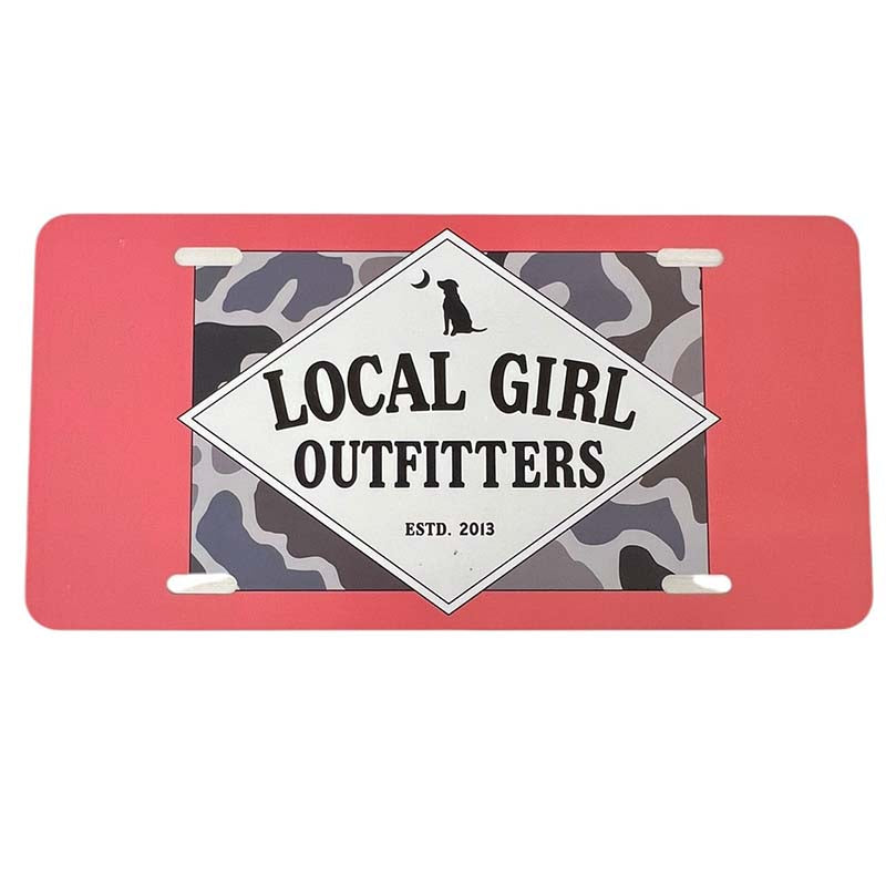 Local Girl Founder&#39;s Flag License Plate