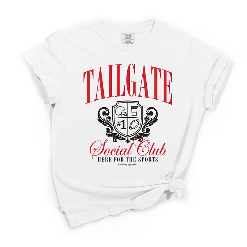 Tailgate Social Club Short Sleeve T-Shirt in Red