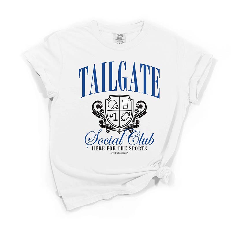 Tailgate Social Club Short Sleeve T-Shirt in Royal Blue