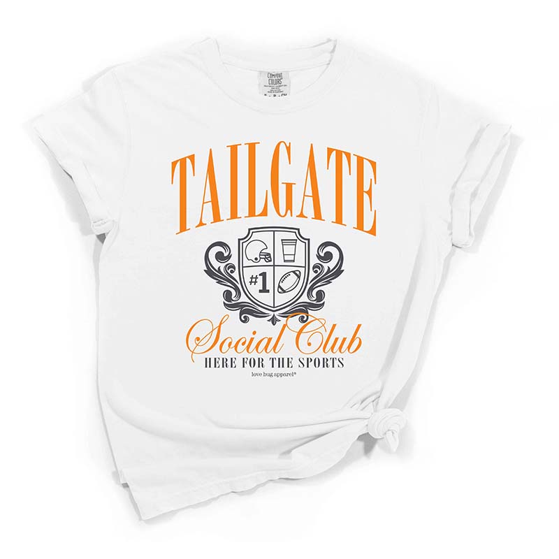 Tailgate Social Club Short Sleeve T-Shirt in Orange