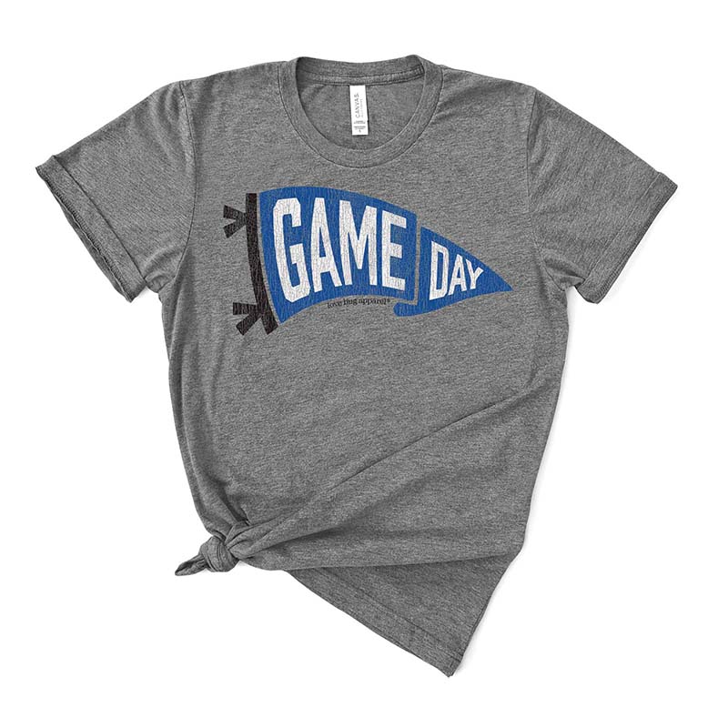 Gameday Pennant Short Sleeve T-Shirt in Royal Blue