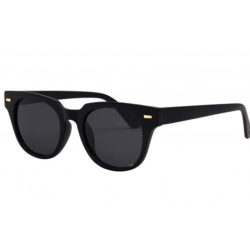 Lido Sunglasses in Matte Black and Smoke