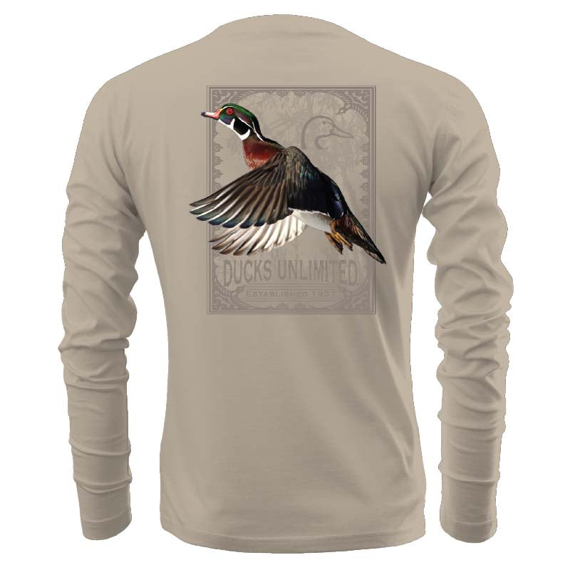 Tilted Wood Duck Long Sleeve T-Shirt