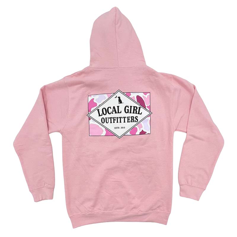 Local Girl Founder Flag Hoodie in Pink