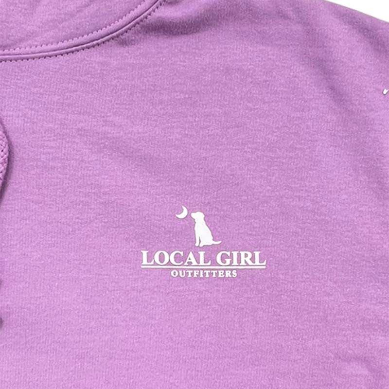 Local Girl Localflage Dog Moon Hoodie in Lavender